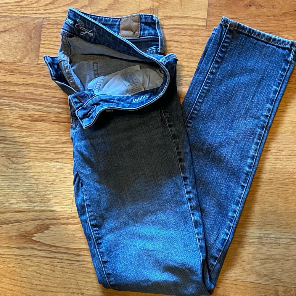 🔥4/$20 AEO Skinny Jeans size 2 Short